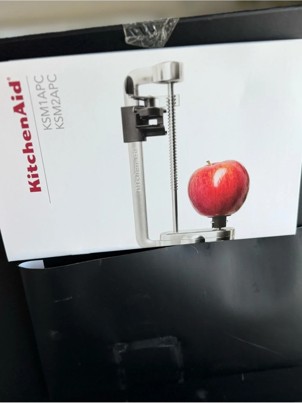 KitchenAid Red and Silver Spiralizer Mixer Attachment